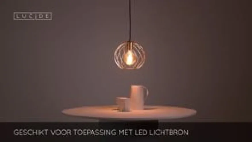 Lucide Hanglamp Danza Goud - E27 - Ø 25 cm