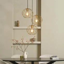 Lucide Hanglamp Danza Goud - 3 x E27 - Ø 50 cm