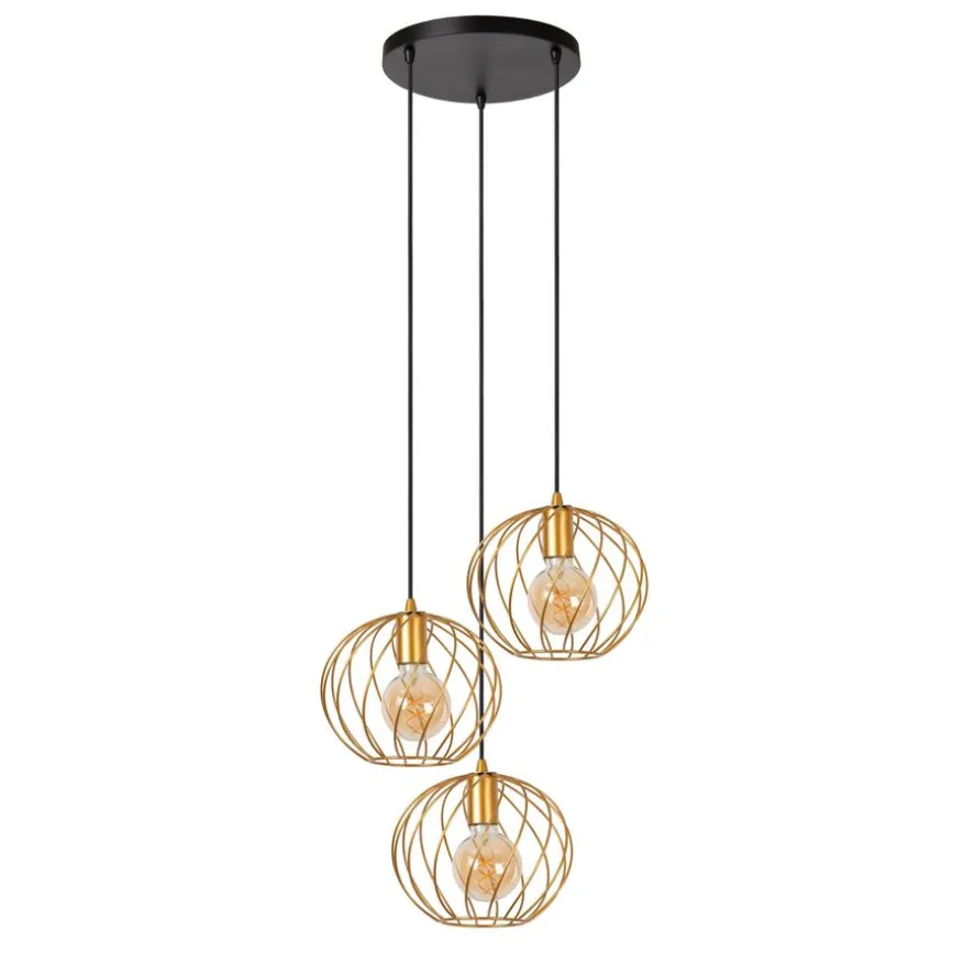 Lucide Hanglamp Danza Goud - 3 x E27 - Ø 50 cm