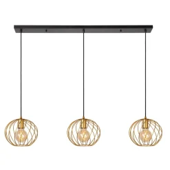 Lucide Hanglamp Danza Goud - 3 x E27 - 130 cm breed