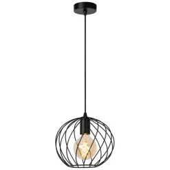 Lucide Hanglamp Danza Zwart - E27 - Ø 25 cm