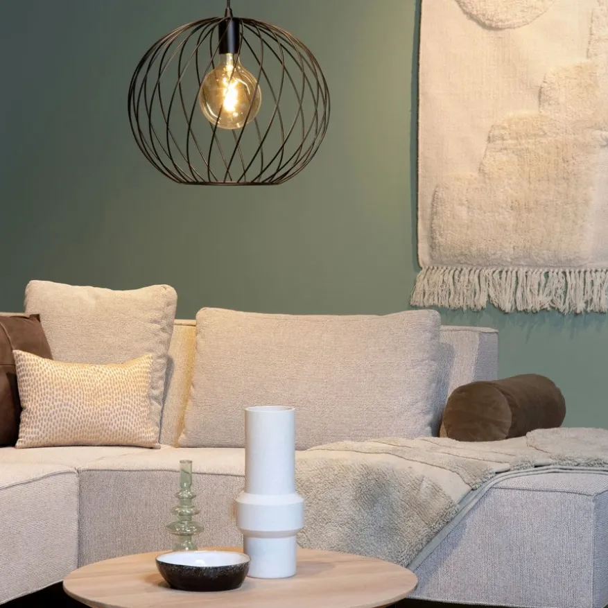 Lucide Hanglamp Danza Zwart - E27 - Ø 40 cm
