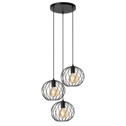 Lucide Hanglamp Danza Zwart - 3 x E27 - Ø 50 cm