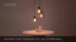 Lucide Hanglamp Danza Zwart - 3 x E27 - Ø 50 cm