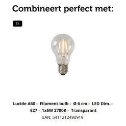 Lucide Hanglamp Firmin Goud - E27 - Ø 20 cm