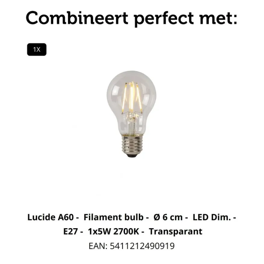 Lucide Hanglamp Firmin Goud - E27 - Ø 20 cm
