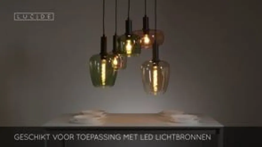 Lucide Hanglamp Ilona Multi - 5 x E27 - Ø 65 cm