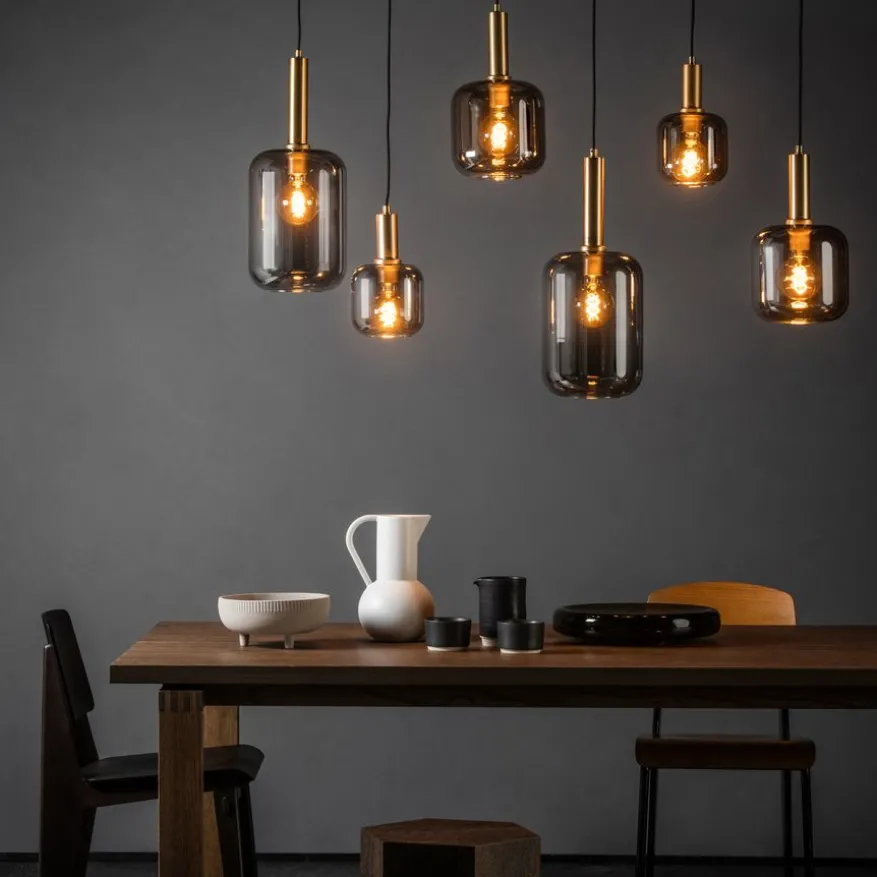 Lucide Hanglamp Joanet Zwart - 6 x E27 - 132 cm breed