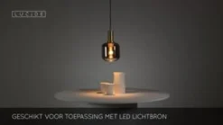 Lucide Hanglamp Joanet Zwart - E27 - Ø 16 cm