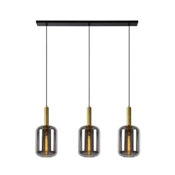 Lucide Hanglamp Joanet Zwart - 3 x E27 - 110 cm breed