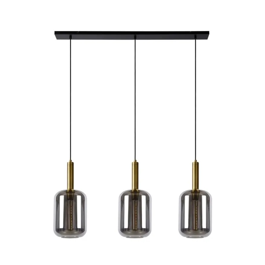 Lucide Hanglamp Joanet Zwart - 3 x E27 - 110 cm breed