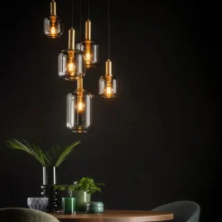 Lucide Hanglamp Joanet Zwart - 5 x E27 - Ø 66 cm