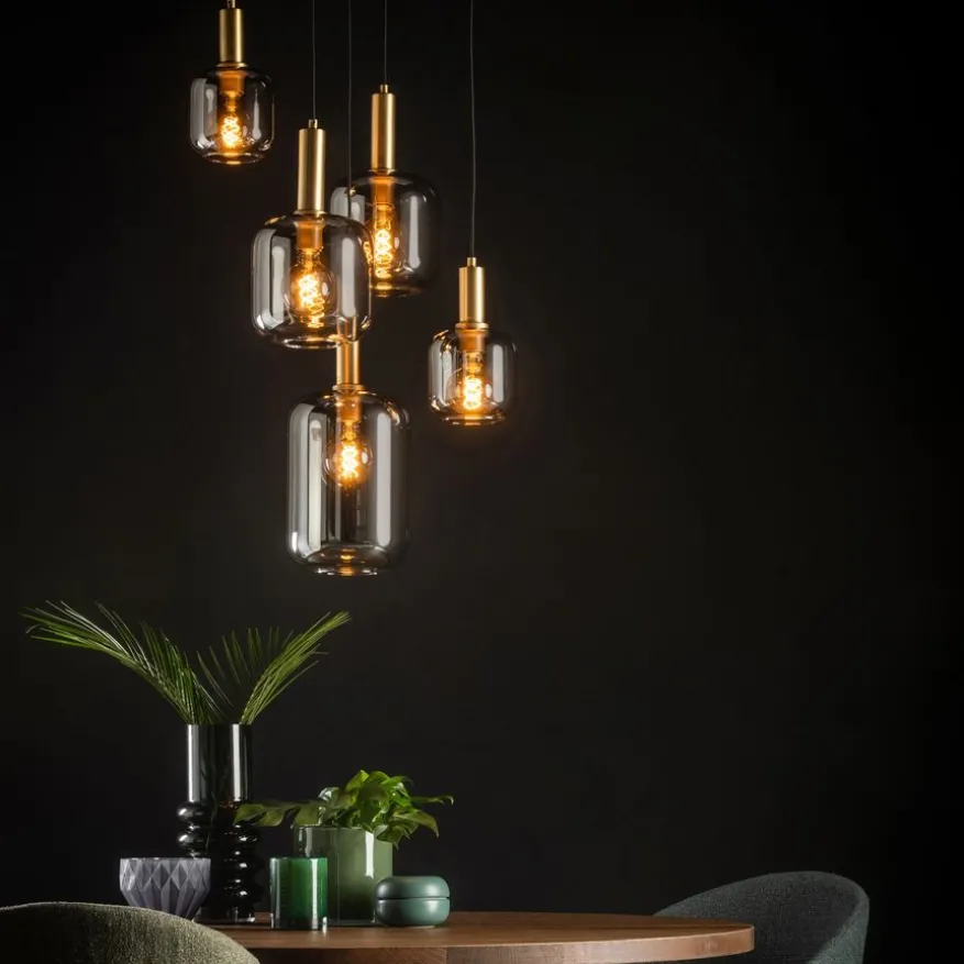Lucide Hanglamp Joanet Zwart - 5 x E27 - Ø 66 cm
