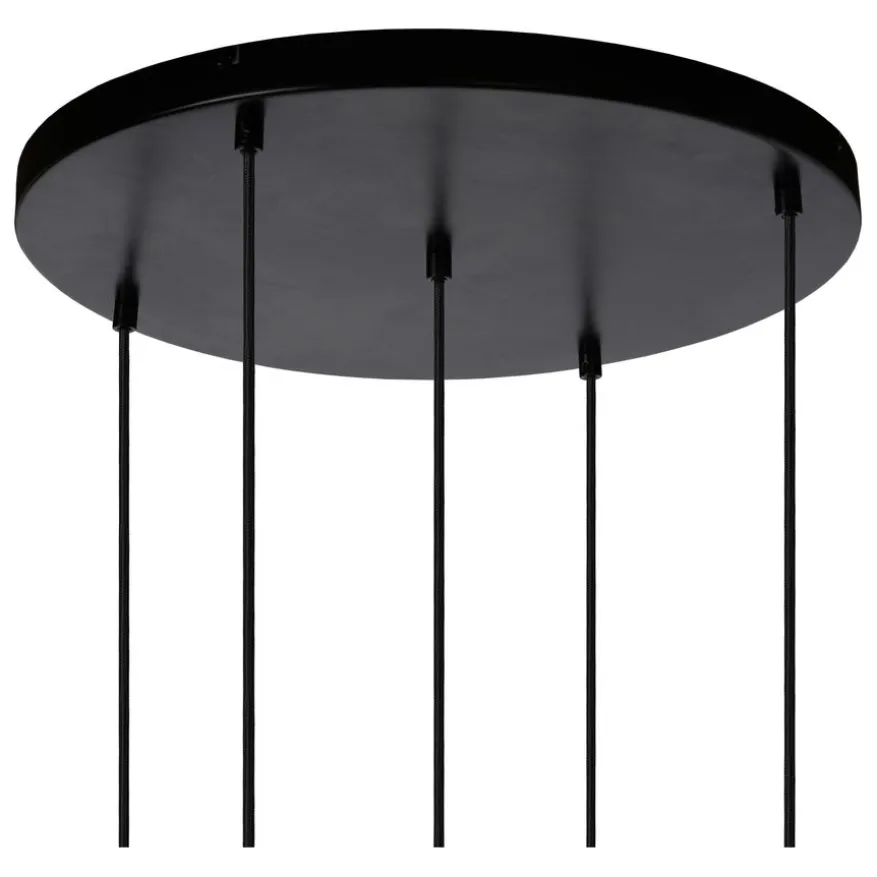 Lucide Hanglamp Joanet Zwart - 5 x E27 - Ø 66 cm