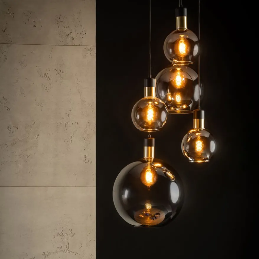 Lucide Hanglamp Julius Zwart - 5 x E27 - Ø 50 cm