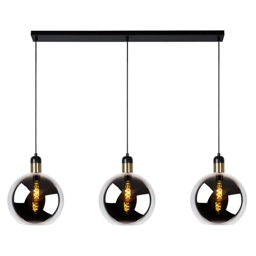 Lucide Hanglamp Julius Zwart - 3 x E27 - 105 cm breed