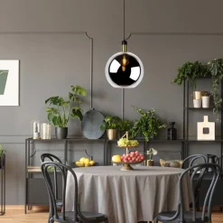 Lucide Hanglamp Julius Zwart - E27 - Ø 40 cm