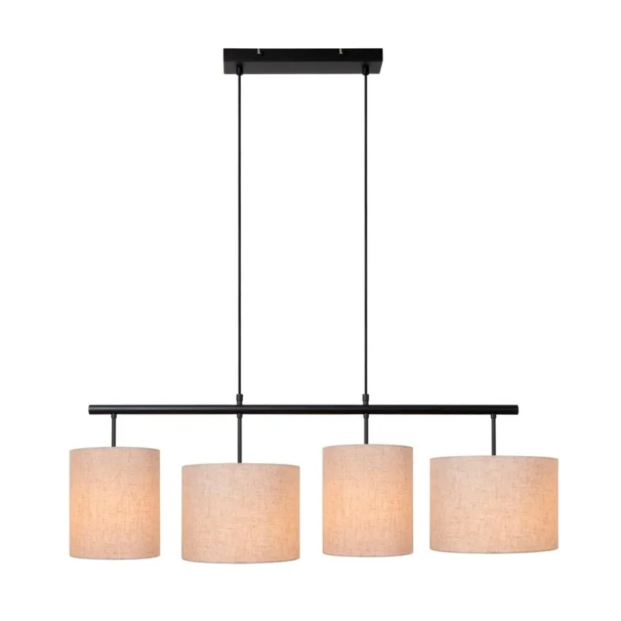 Lucide Hanglamp Maya Beige - 4 x E27 - 107 cm breed