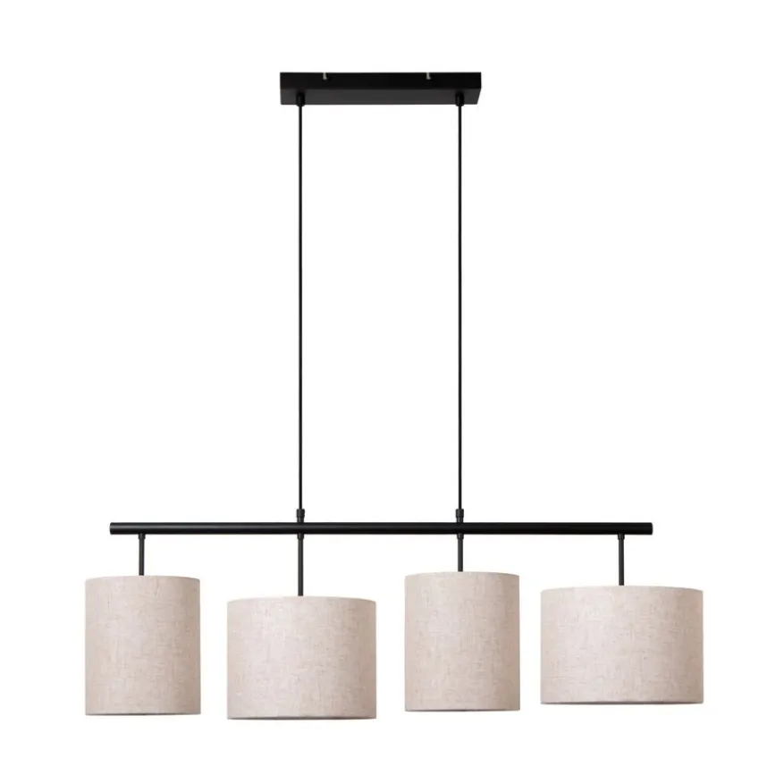 Lucide Hanglamp Maya Beige - 4 x E27 - 107 cm breed