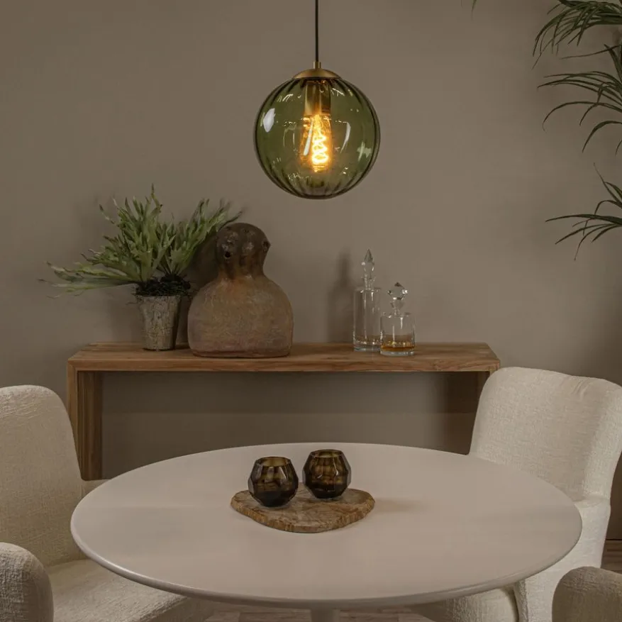 Lucide Hanglamp Monsaraz Groen - E27 - Ø 25 cm