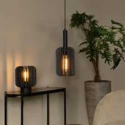 Lucide Hanglamp Rafal Grijs - E27 - Ø 20 cm