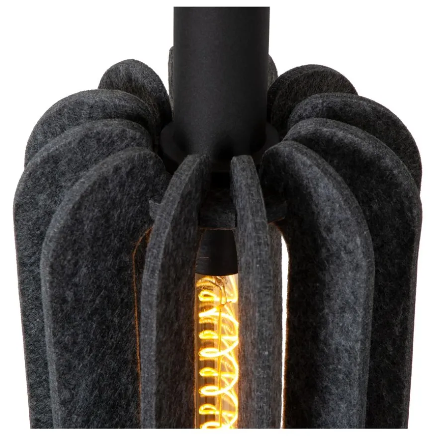Lucide Hanglamp Rafal Grijs - E27 - Ø 20 cm