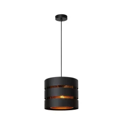 Lucide Hanglamp Rosas Zwart - E27 - Ø 26 cm