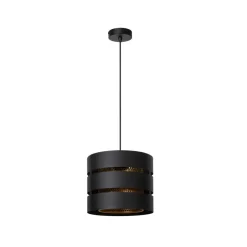 Lucide Hanglamp Rosas Zwart - E27 - Ø 26 cm