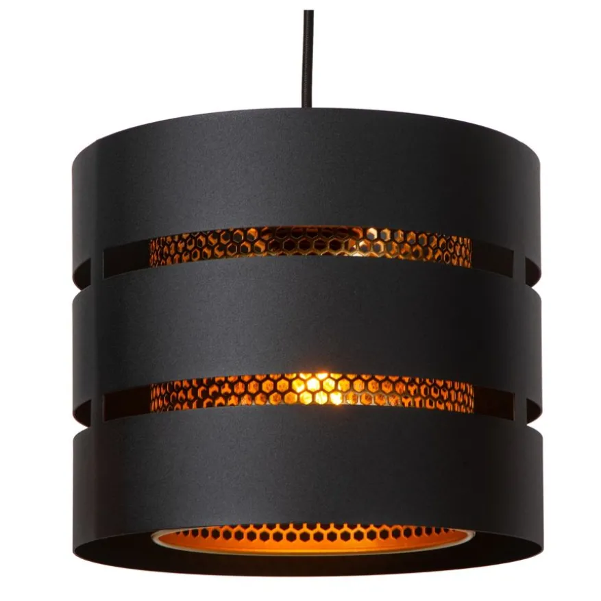 Lucide Hanglamp Rosas Zwart - E27 - Ø 26 cm