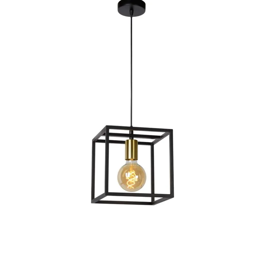 Lucide Hanglamp Ruben Zwart - E27 - 22 cm breed