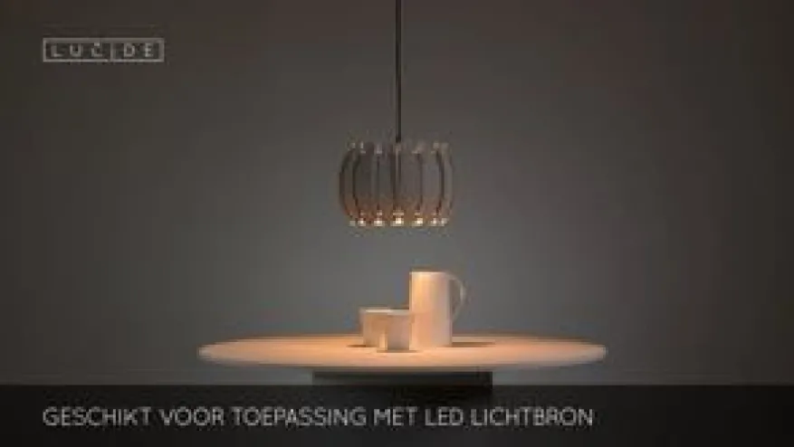 Lucide Hanglamp Spencer Grijs - E27 - Ø 30 cm