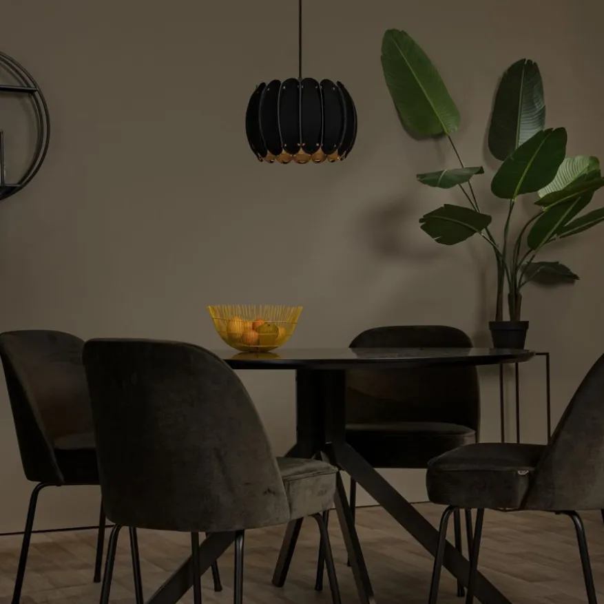 Lucide Hanglamp Spencer Zwart - E27 - Ø 30 cm