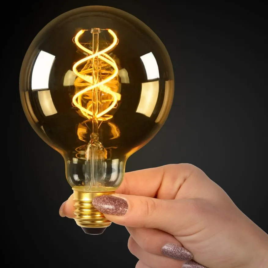 Lucide Lichtbron G95 Amber - E27 - Ø 9,5 cm