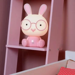 Lucide Oplaadbare Kinderlamp Dodo Rabbit Roze - LED - 31 cm hoog