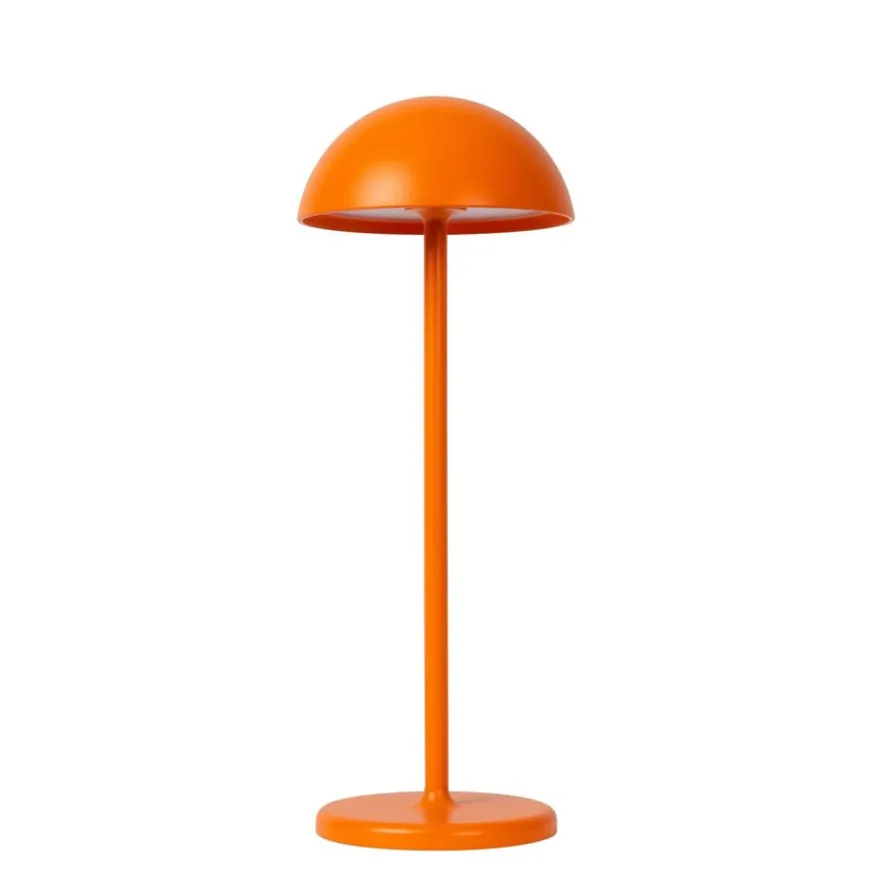 Lucide Oplaadbare Tafellamp Joy Oranje - LED - 32 cm hoog