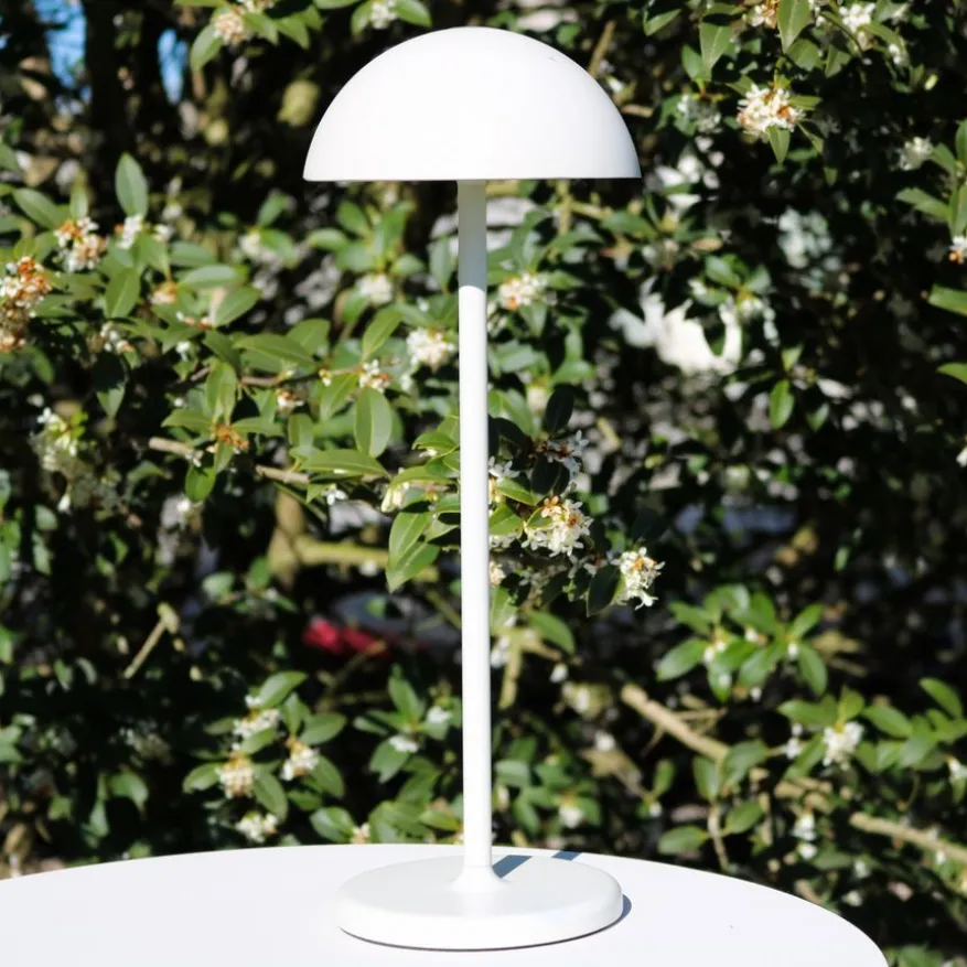 Lucide Oplaadbare Tafellamp Joy Wit - LED - 32 cm hoog