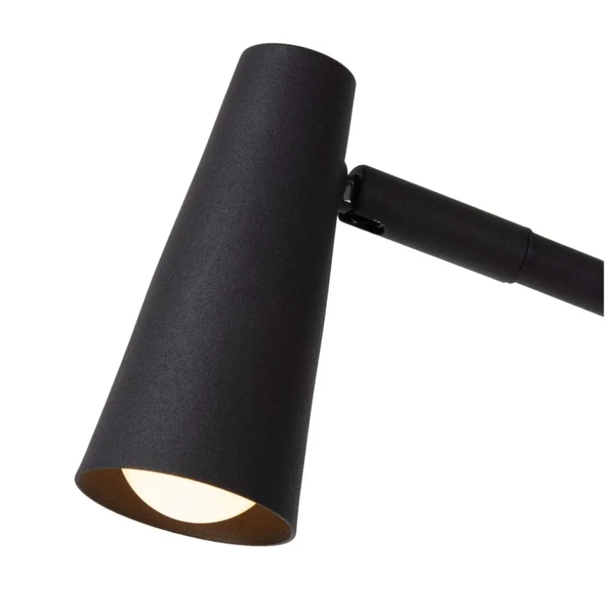 Lucide Oplaadbare Tafellamp Stirling Zwart - LED - 48 cm hoog