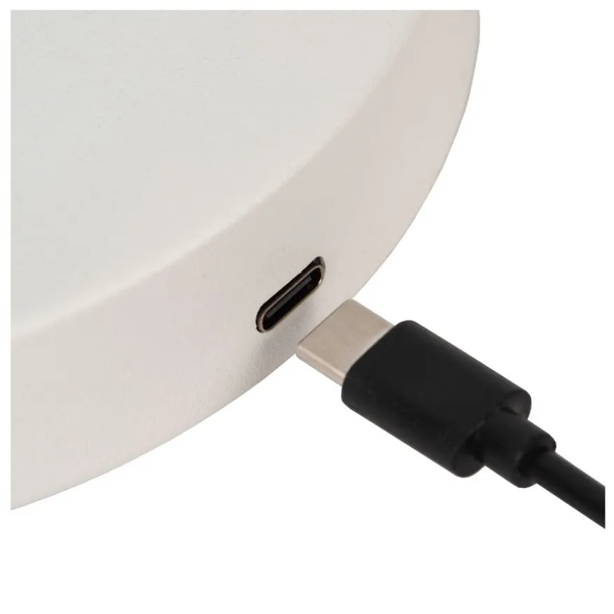 Lucide Oplaadbare Vloerlamp Stirling Wit - LED - 138 cm hoog