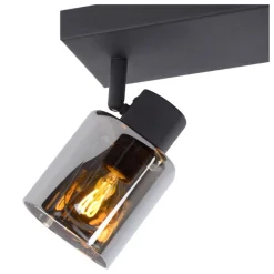 Lucide Plafondspot Alion Zwart - 3 x E14 - 38x10 cm