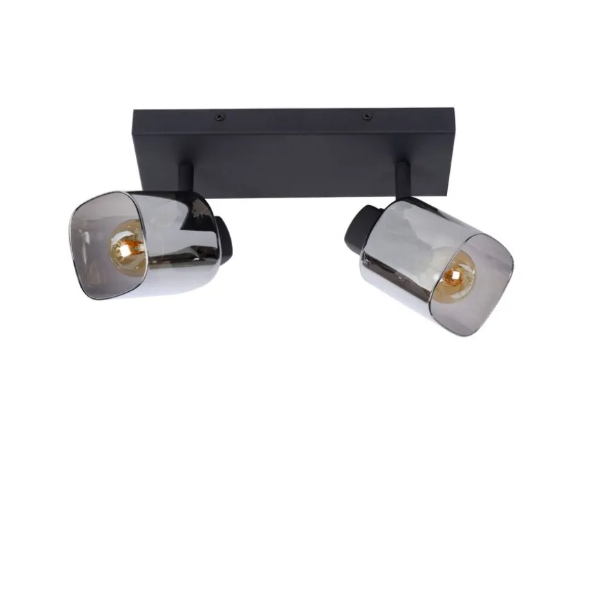 Lucide Plafondspot Alion Zwart - 2 x E14 - 26x10 cm