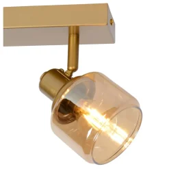 Lucide Plafondspot Bjorn Goud - 2 x E14 - 30 cm breed