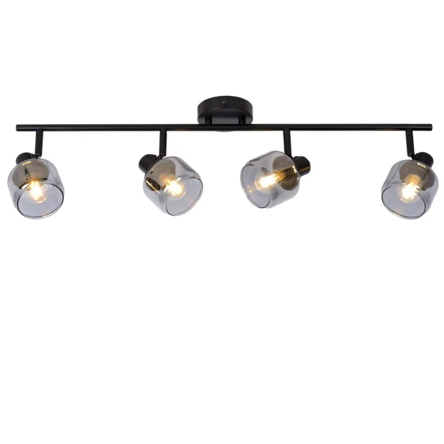 Lucide Plafondspot Bjorn Zwart - 4 x E14 - 74 cm breed