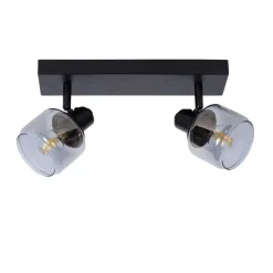 Lucide Plafondspot Bjorn Zwart - 2 x E14 - 30 cm breed