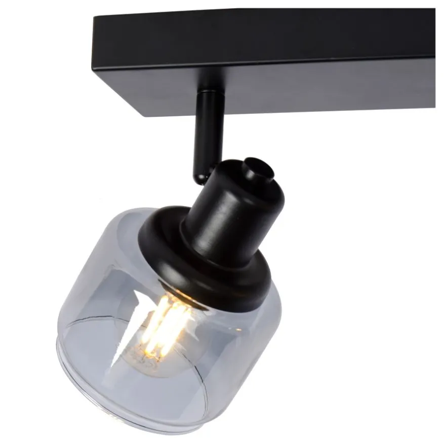 Lucide Plafondspot Bjorn Zwart - 2 x E14 - 30 cm breed