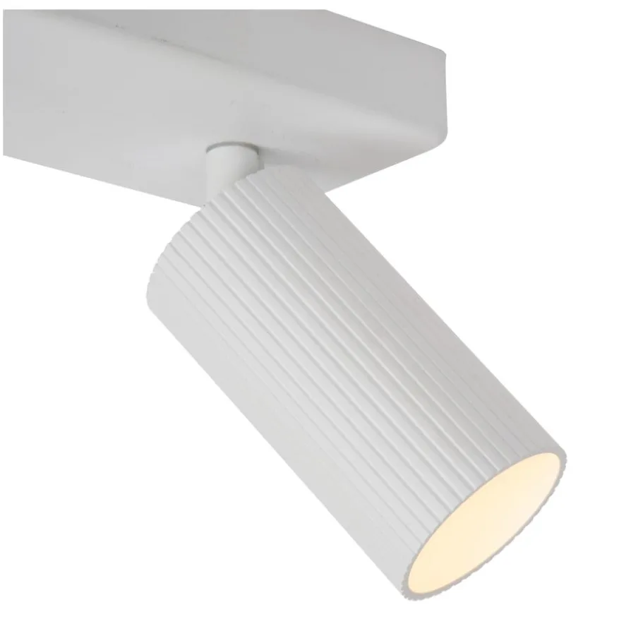 Lucide Plafondspot Clubs Wit - 2 x GU10 - 31x9 cm