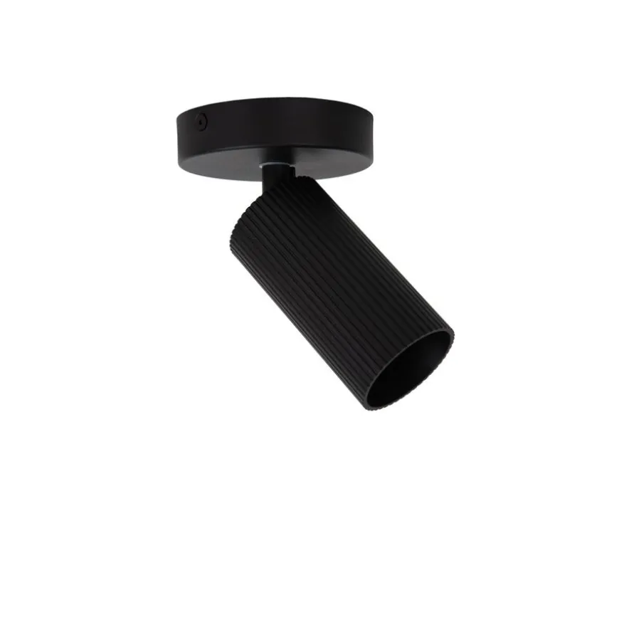 Lucide Plafondspot Clubs Zwart - GU10 - Ø 10 cm