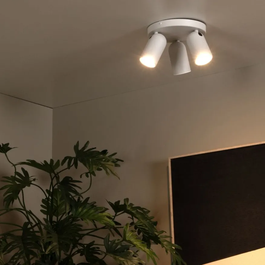 Lucide Plafondspot Punch Wit - 3 x GU10 - Ø 21 xm