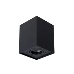Lucide Plafondspot Tube Zwart - GU10 - 10x10 cm