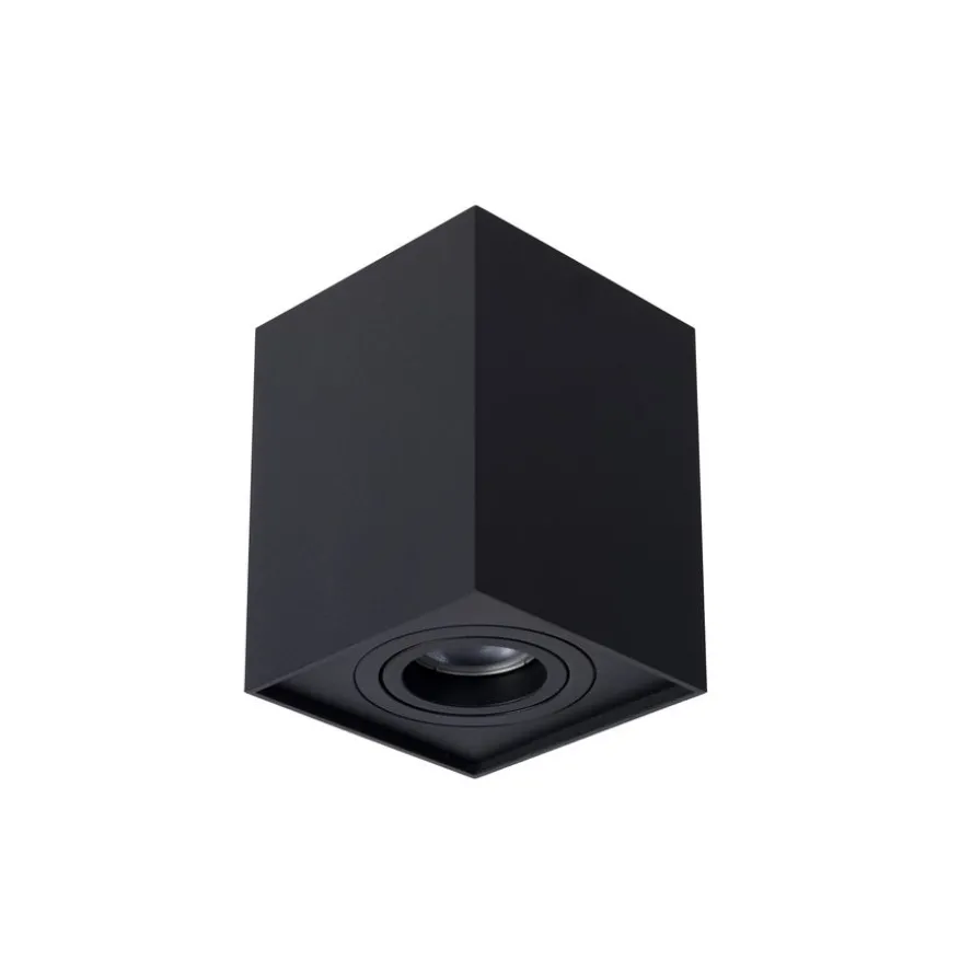 Lucide Plafondspot Tube Zwart - GU10 - 10x10 cm