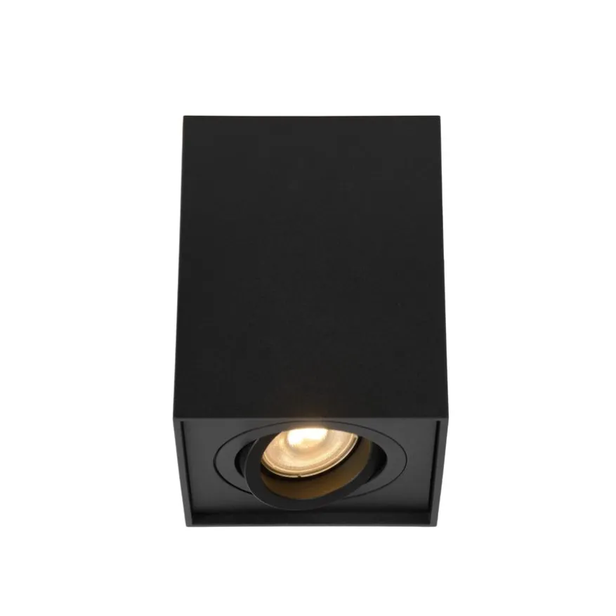 Lucide Plafondspot Tube Zwart - GU10 - 10x10 cm